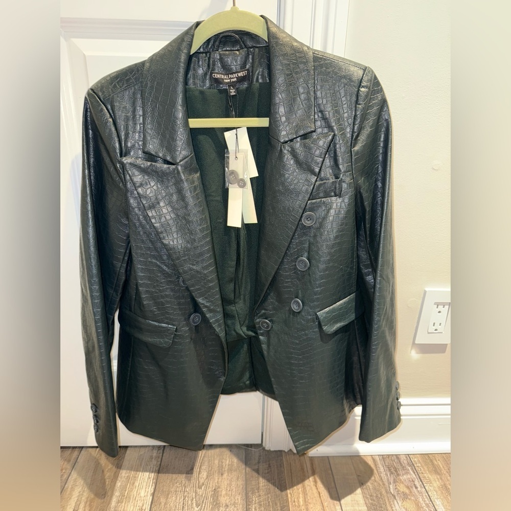 Crocodile-Embossed Central Park West Large NWT